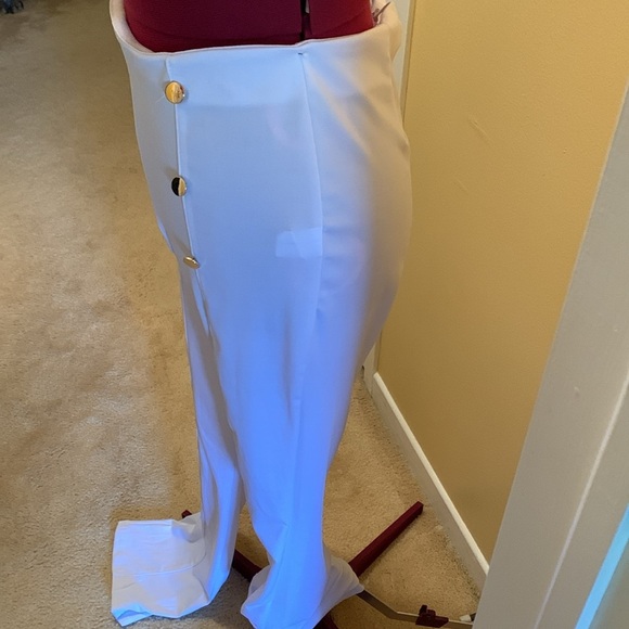 NWOT High Waisted Sailor Pants with long legs - Picture 6 of 11